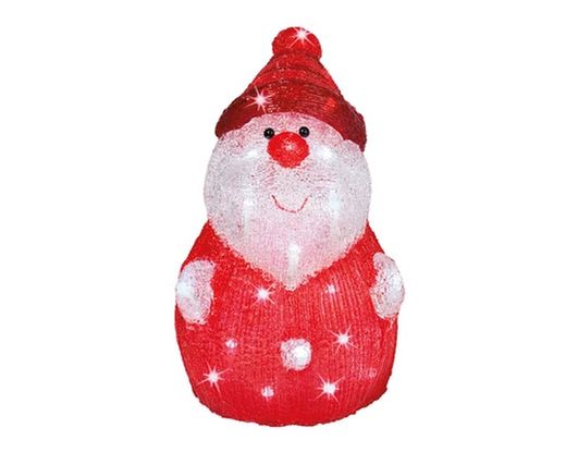 Figura LED en forma de muñeco de nieve l23.00-w24.00-h37.00cm-40l color assorted/blanca fria