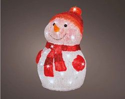 Figura LED en forma de muñeco de nieve l25.00-w25.00-h35.00cm-40l color assorted/blanca fria