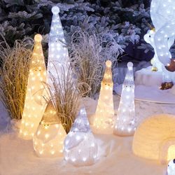 LED Acrylic santa out