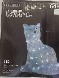 LED Acrylic fox outdoor 43cm-64l