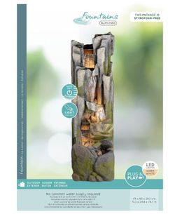 Fuente de Rocas de Poliresina de Alto Voltaje para Exterior L49-W63-H200