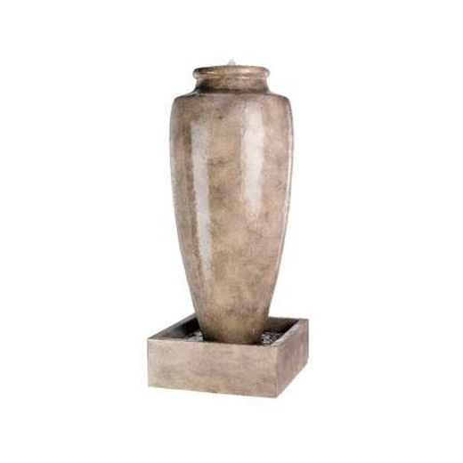 Fuente en forma de jarrón GRC para exterior Lumineo