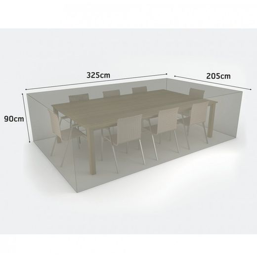 Funda para mesa rectangular y 8 sillas Nortene