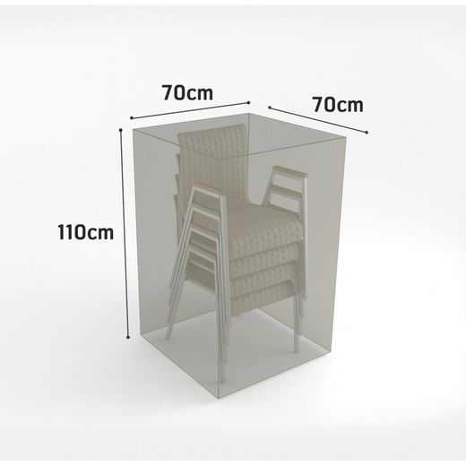 Funda Sillas Apiladas 70 X 70 X H.110 VISON 2013597 Nortene