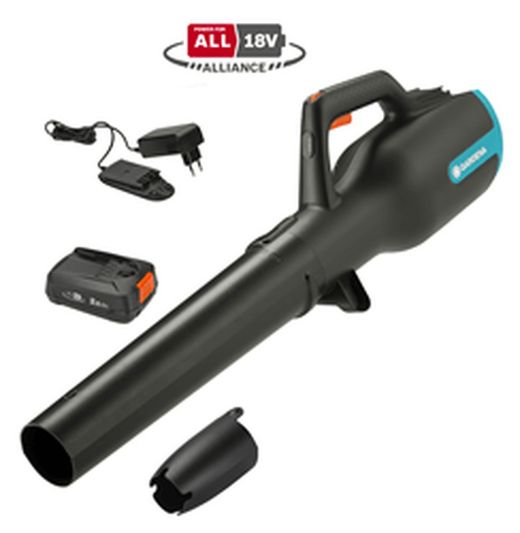 Gardena Soplador a batería PowerJet 18V 2,6AH + Cargador rápido