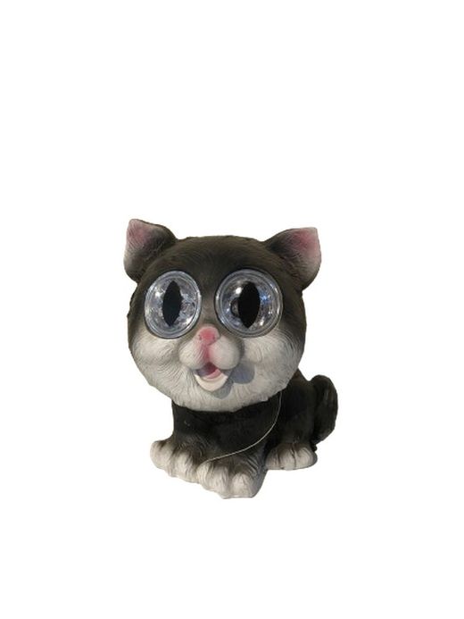 Gato con ojos brillantes de 6cm Smart Solar