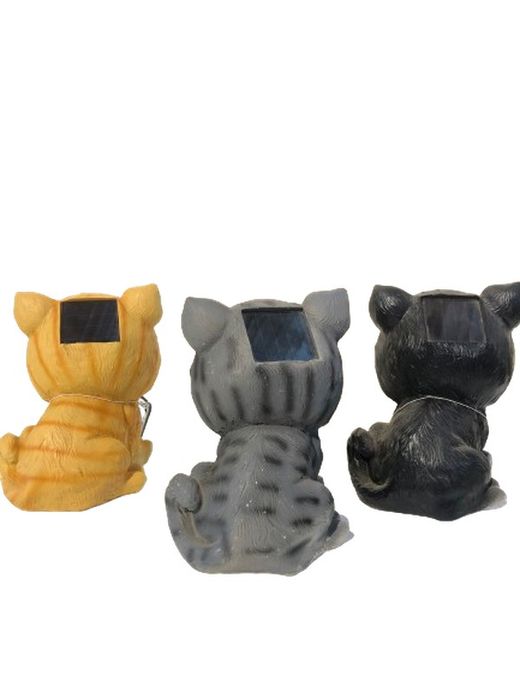Gato con ojos brillantes de 6cm Smart Solar