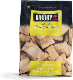 Grandes trozos de madera manzana 1.5kg Weber