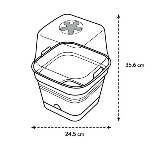 Green Basics Growpot Square All In 1