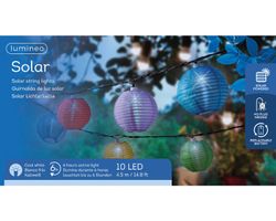 GUIRNALDA LUZ SOLAR 450CM FAROLILLO CHINO MULTICOLOR