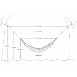 Hamaca con barra 240 x 160 cm Amazonas®