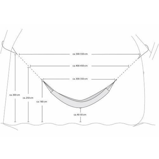 Hamaca con barra 240 x 160 cm Amazonas®