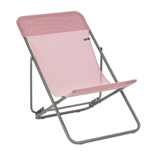 Hamaca plegable multi-posición Maxi Transat - Batyline® Iso - Rose Cerisier