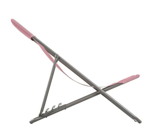 Hamaca plegable multi-posición Maxi Transat - Batyline® Iso - Rose Cerisier