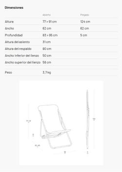Hamaca plegable multi-posición Maxi Transat - Batyline® Iso - Verde Moss-Moss