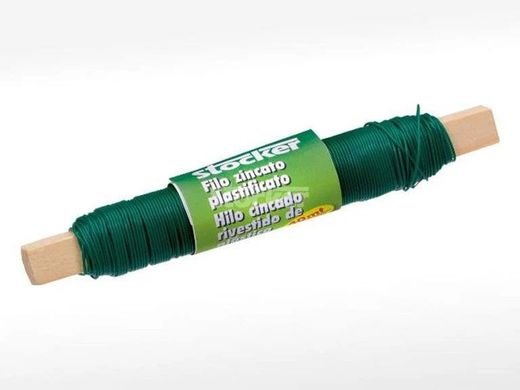 Hilo galvanizado plastificado ø 0,6mm x 40m Stocker