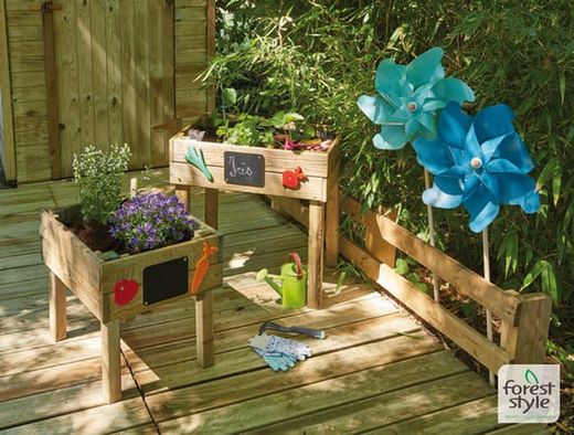 Huerto infantil Marguerite Forest Style 40X50XH46 con geotextil