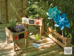 Huerto infantil Marguerite Forest Style 40X50XH46 con geotextil