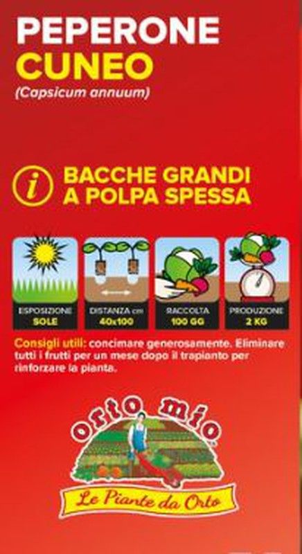 Pimiento Piemontese Rojo De Cuneo 6 Plantas En Pack