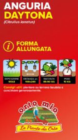 Sandía Striata Larga Daytona 4 Plantas en Pack