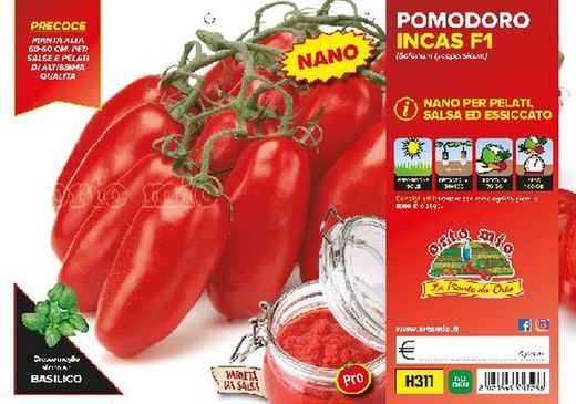 Tomate San Marzano Enano 6 Plantas En Pack