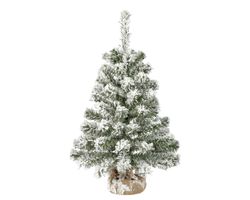 Imperial mini árbol cubierto de nieve interior dia35.00-H60.00cm color Green/white