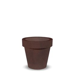Macetero rectangular Junco 80 x 32 x 80 color negro New Garden