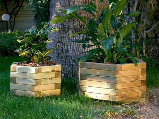 Jardinera Baroque con asas Hexagonal 45XH.28X19LT  Forest Style
