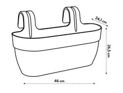 Jardinera Campan vibia easy hanger Large Elho®