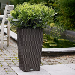 Jardinera Cubico cottage 30cm color granito
