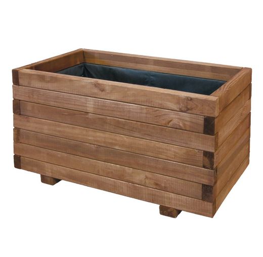 Jardinera de madera de pino 40X100X50cm Nortene