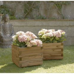 Jardinera cuadrada Spiro 50cm Nortene