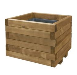 Jardinera cuadrada Spiro 50cm Nortene