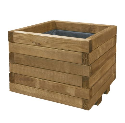 Jardinera cuadrada Spiro 50cm Nortene