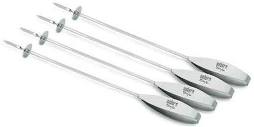 Juego de 4 brochetas Weber