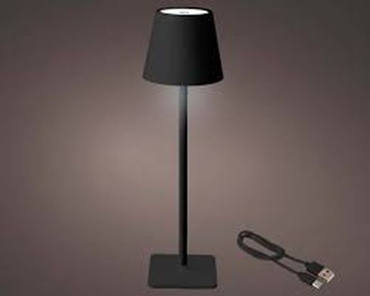 Kaemingk Lampara de Mesa Led BO interior-negro / blanco cálido DIA11-H37CM-56L