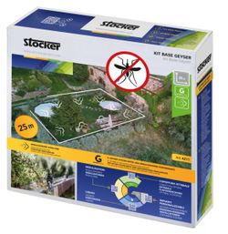 Kit Balcón Geyser 10m tubo + 3 boquillas + 3 Connector T + 1 Tapon y 5 abrazaderas