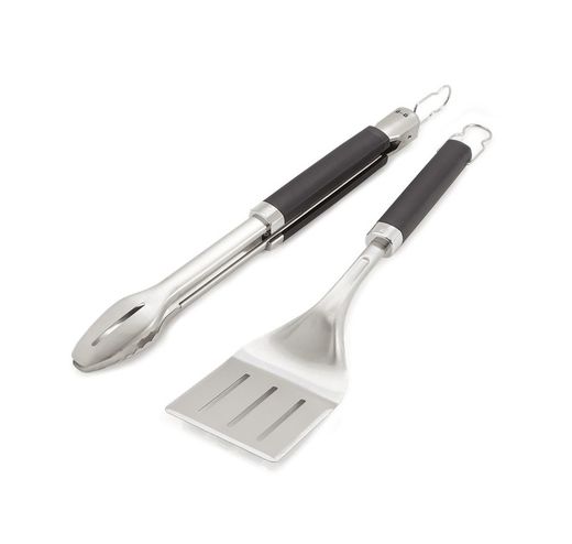 Kit utensilios Weber premium 2 piezas pinza y espátula