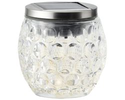 Lámpara de mesa solar cristal 10cm 1L Lumineo