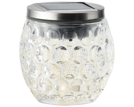 Lámpara de mesa solar cristal 10cm 1L Lumineo