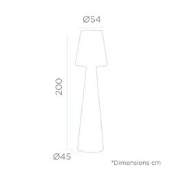 Lámpara Lola 200 Para Exterior Luz Fría