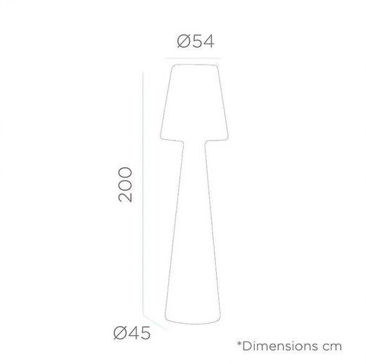 Lámpara Lola 200 Para Exterior Luz Fría