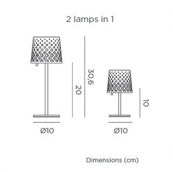 Lampara Solar de Mesa Negra Gretita  New Garden