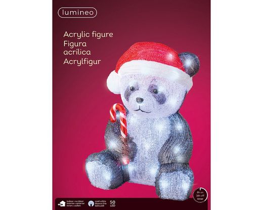 LED Panda Acrylic Steady Exteriores