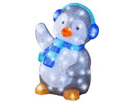 LED Penguin Acrylico Steady Outdoor  L31.50-W34.50-H46.00CM-70LGRI