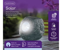 Led Solar Polyresin Stone