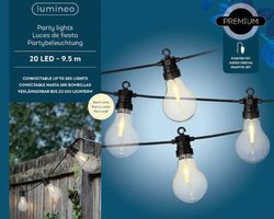 Luces exterior colgantes 950cm Lumineo con enchufe
