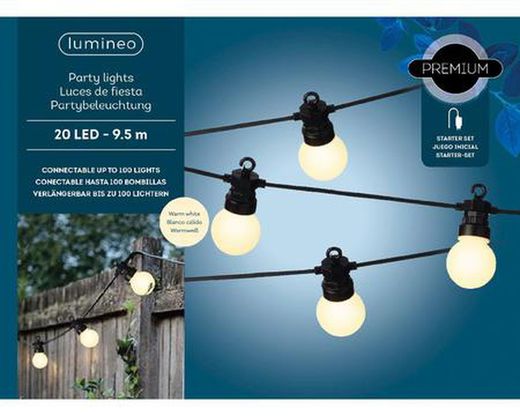 Luces exterior para colgar Lumineo con enchufe