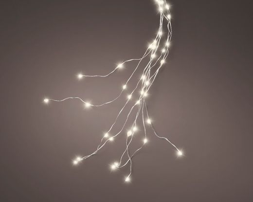 Luces LED Bunch color silver/blanca fria 195cm-40l