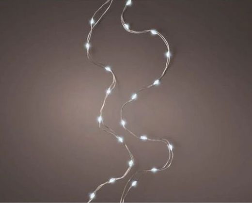 Luces LED Bunch color silver/blanca fria 195cm-40l